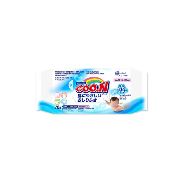 Влажные Салфетки Goo.N Для Чувствительной Кожи Коллекция 2018 (Увеличенные)