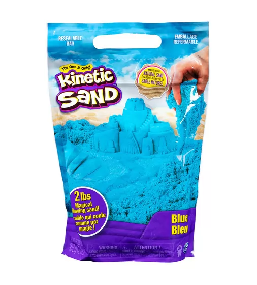 Песок для детского творчества - KINETIC SAND COLOUR (синий, 907 g) - 71453B_1.jpg - № 1