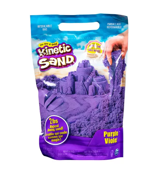 Пісок для дитячої творчості - KINETIC SAND COLOUR (фіолетовий, 907 g) - 71453P_1.jpg - № 1
