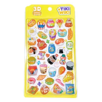 Набір 3D-наліпок Tiki Wiki серії Crystal