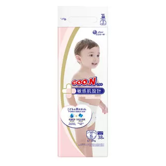 Підгузки Goo.N Plus для дітей (розмір 5(XL), 12-20 кг, 38 шт)