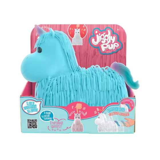 Интерактивная игрушка Jiggly Pup - Волшебный единорог (голубой)