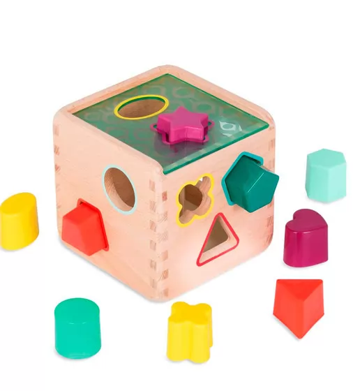 Развивающая деревянная игрушка-сортер - Волшебный куб - BX1763Z_1.jpg - № 1