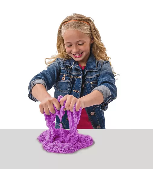 Пісок Для Дитячої Творчості - Kinetic Sand Neon (Фіолетовий) - 71401P-1_4.jpg - № 4