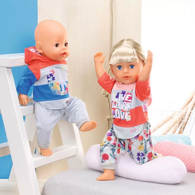 Набір одягу для ляльки BABY born - Трендовий спортивний костюм (синій)