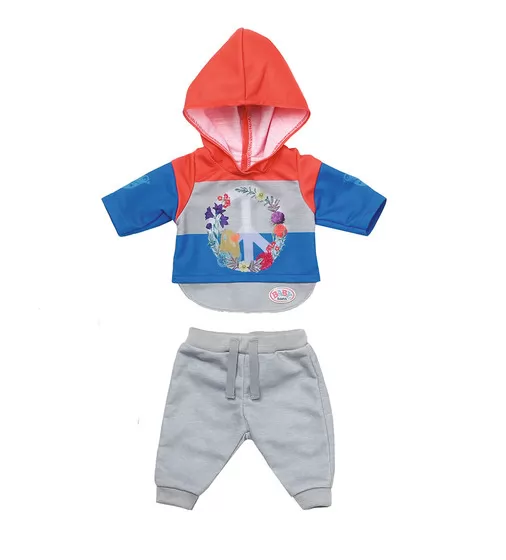 Набор одежды для куклы BABY born - Трендовый спортивный костюм (синий) - 826980-2_1.jpg - № 1