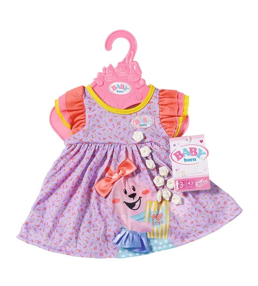 Одежда для куклы BABY born - Милое платье (фиолетовое) - 828243-2_5.jpg - № 5