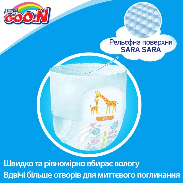 Трусики-Подгузники Goo.N Для Детей (M,  6-12 Кг) коллекция 2018 года