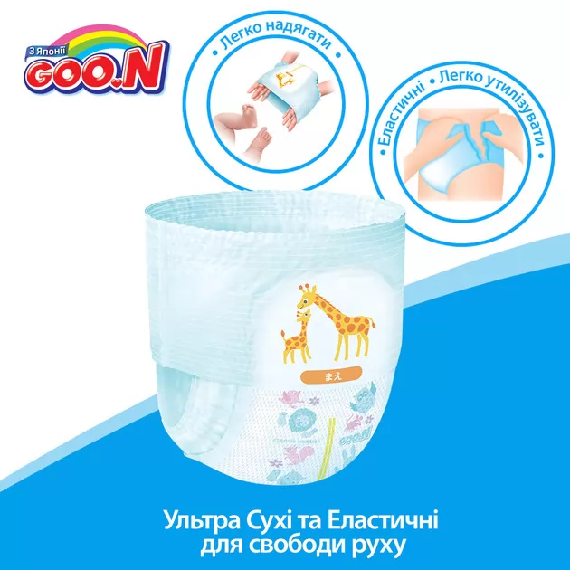 Трусики-Подгузники Goo.N Для Детей (M,  6-12 Кг) коллекция 2018 года