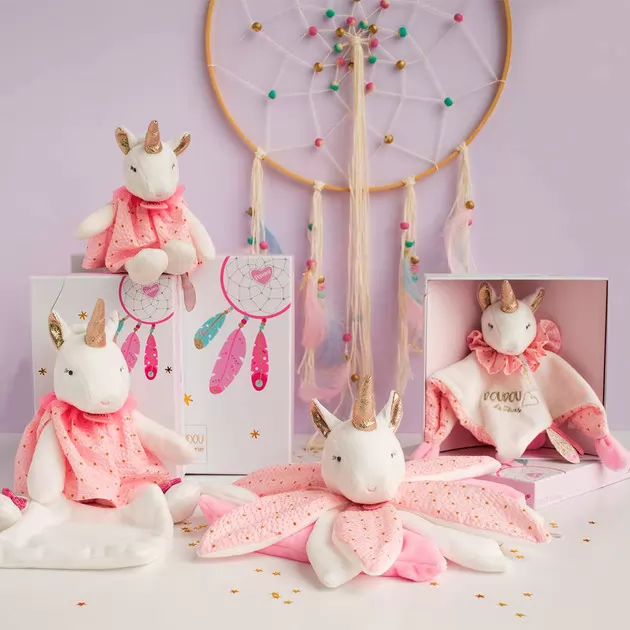 М'яка іграшка Doudou &ndash; Єдиноріг (26 cm)