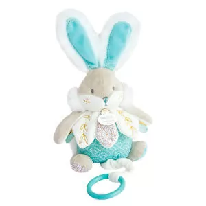 Музична іграшка Doudou – Кролик м'ятний(20 cm)