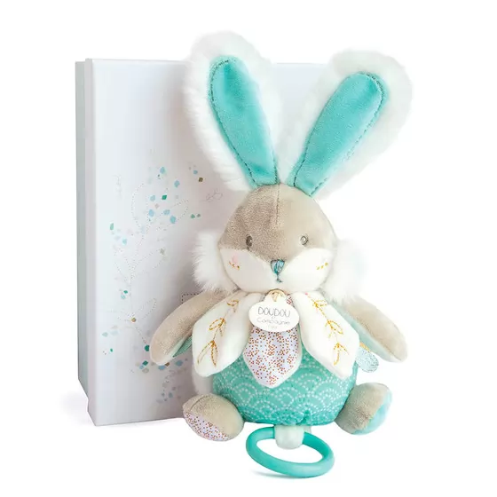 Музична іграшка Doudou – Кролик м'ятний(20 cm)