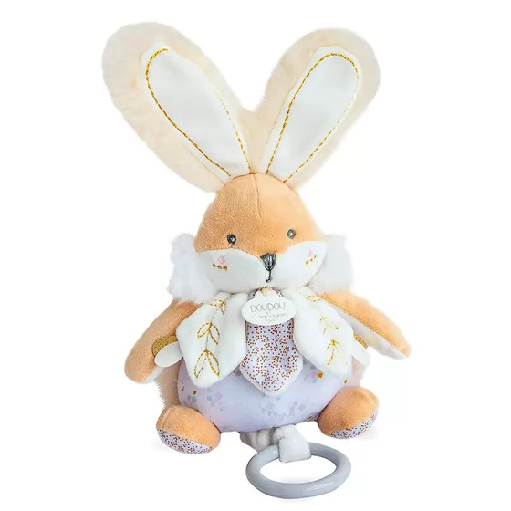 Музична іграшка Doudou – Кролик лавандовий (20 cm)