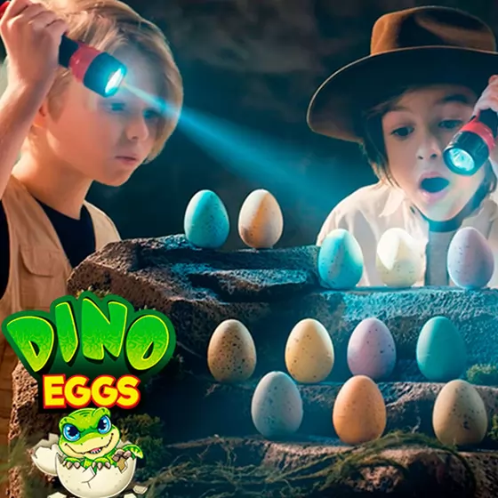 Іграшка, що зростає, в яйці «Dino Eggs» - Динозаври (12 шт., в дисплеї)