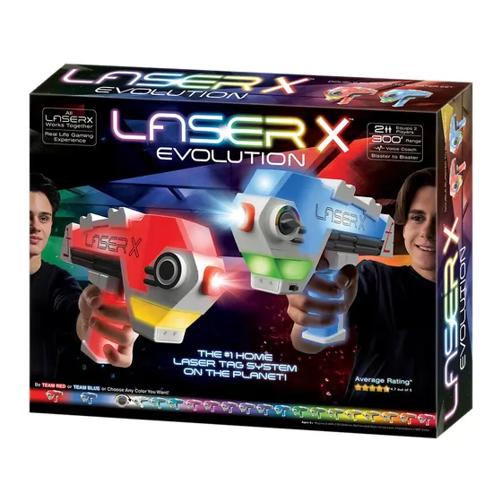 Ігровий набір для лазерних боїв - Laser X Evolution для двох гравців
