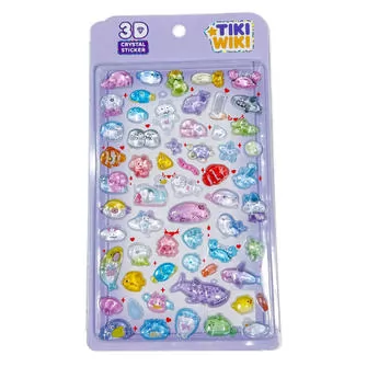 Набір 3D-наліпок Tiki Wiki серії Crystal
