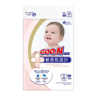 Підгузки Goo.N Plus для дітей (розмір 3(M), 6-11 кг, 56 шт)