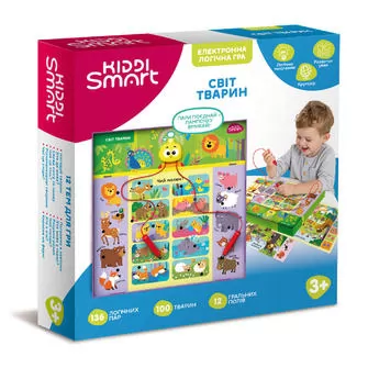 Электронная логическая игра Kiddi Smart – Викторина Мир животных
