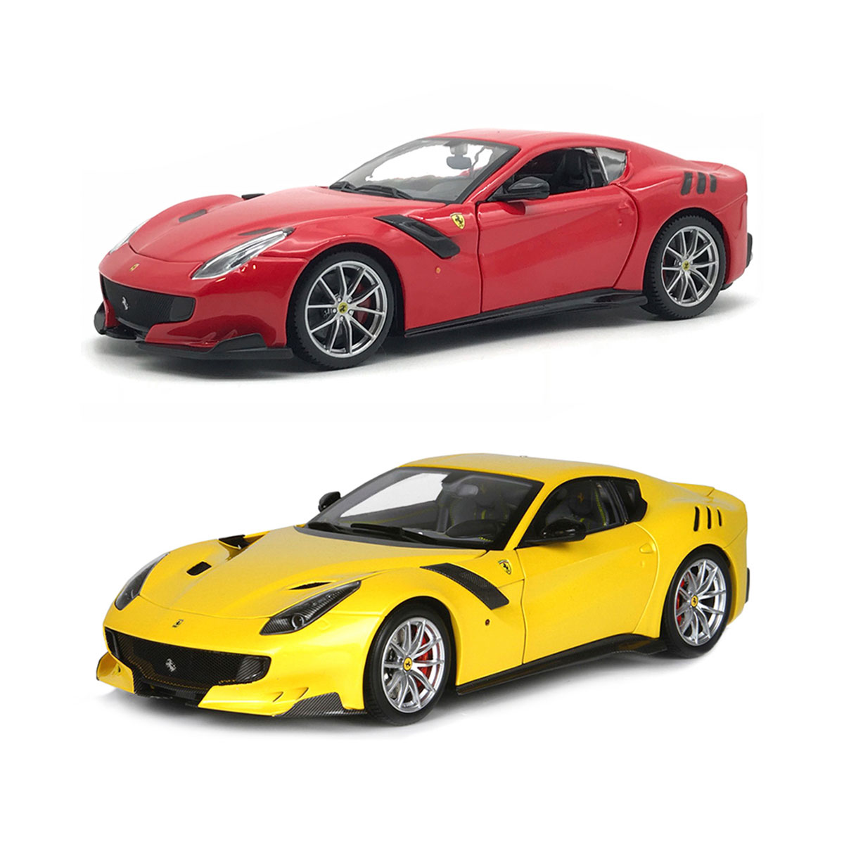 Автомодель - Ferrari F12Tdf (асорті жовтий, червоний, 1:24) за