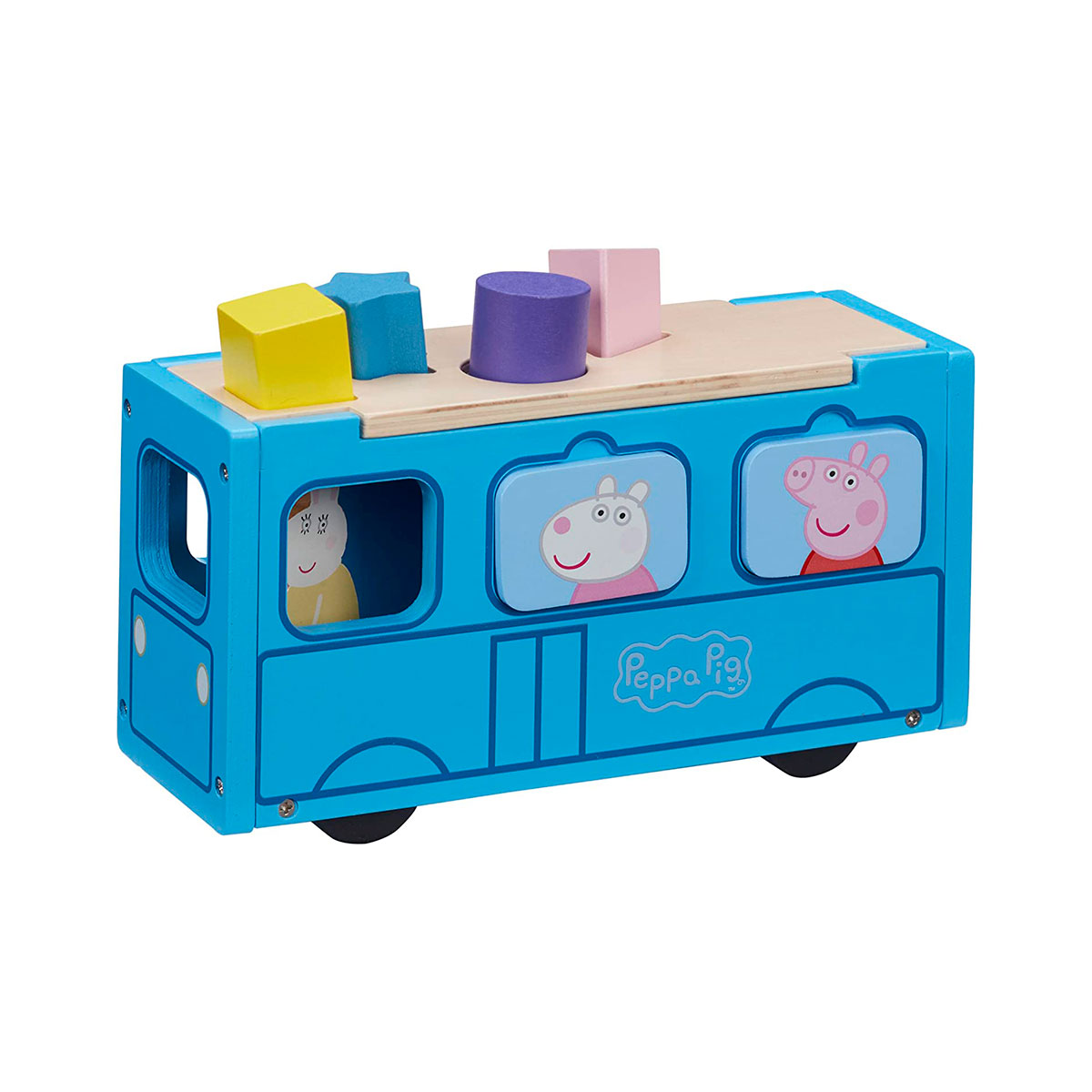 Деревянный игровой набор-сортер Peppa - Школьный автобус Пеппы за 399.00  грн. ✓ Купить Peppa Pig | KIDDISVIT. Іграшки від світових брендів