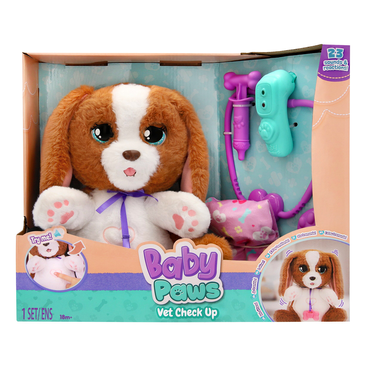 Интерактивный игровой набор Baby Paws – Щенок у ветеринара за