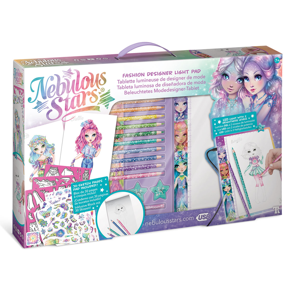 Набір для творчості із світловим планшетом Nebulous Stars - Мода