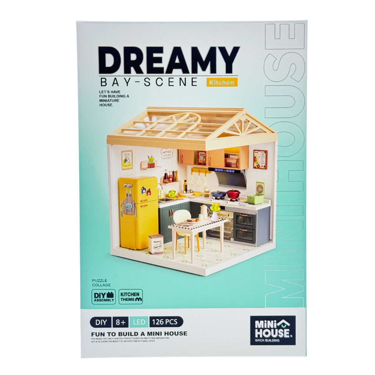 前略ミルクハウス　グッズセット売り Конструктор-румбокс Mini House серии Интерьер – Кухня (свет) за