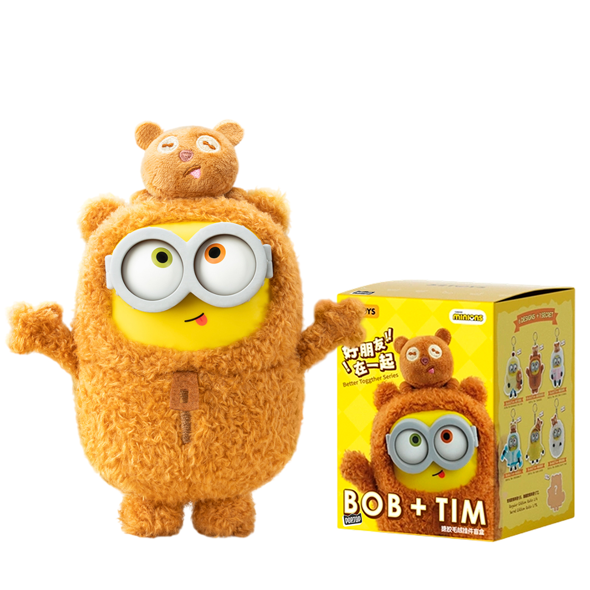 Колекційна м'яка іграшка з кільцем РOP TOP 52Toys серії Bob & Tim