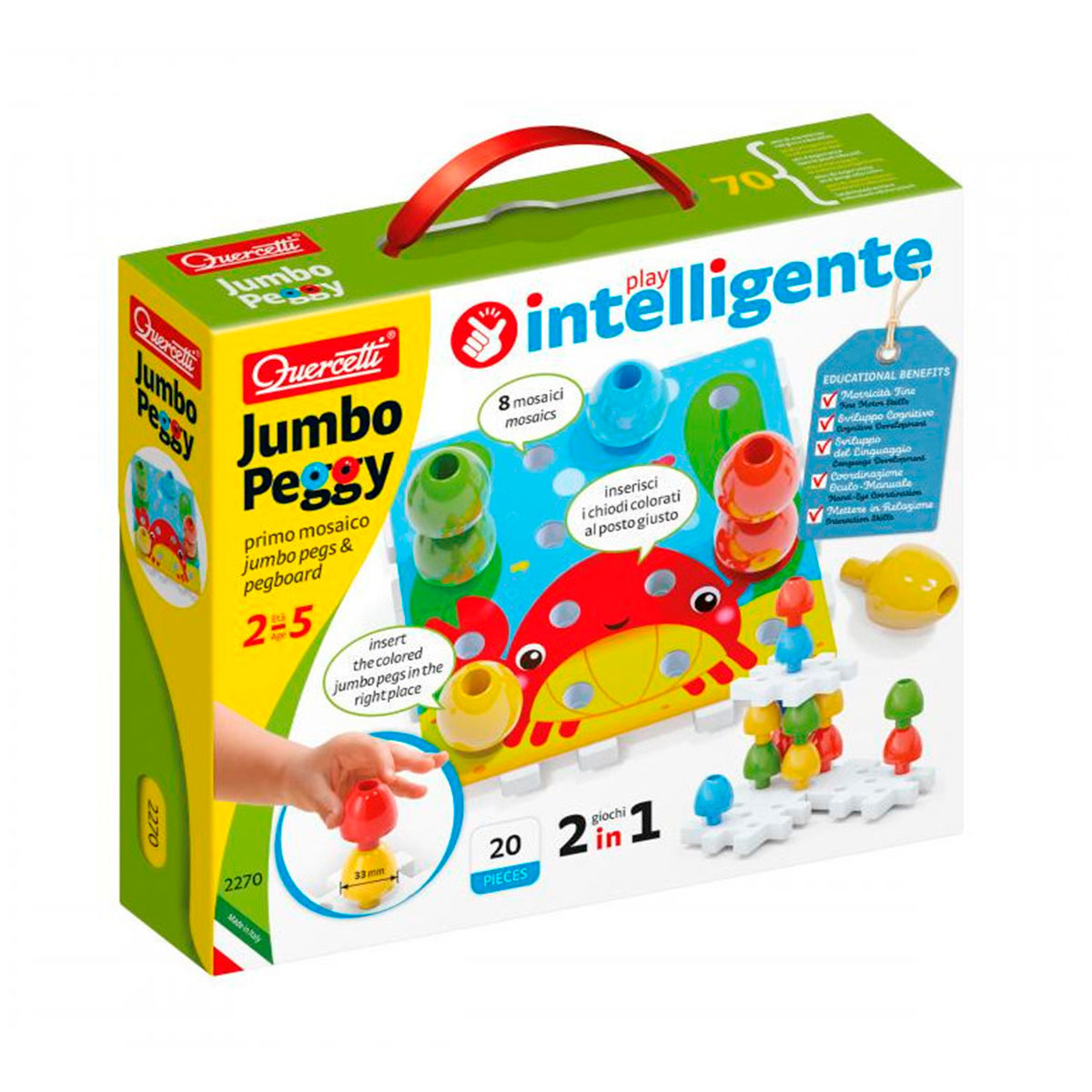 Набір - Для занять мозаїкою (великі фішки (16 шт.), картки, основи